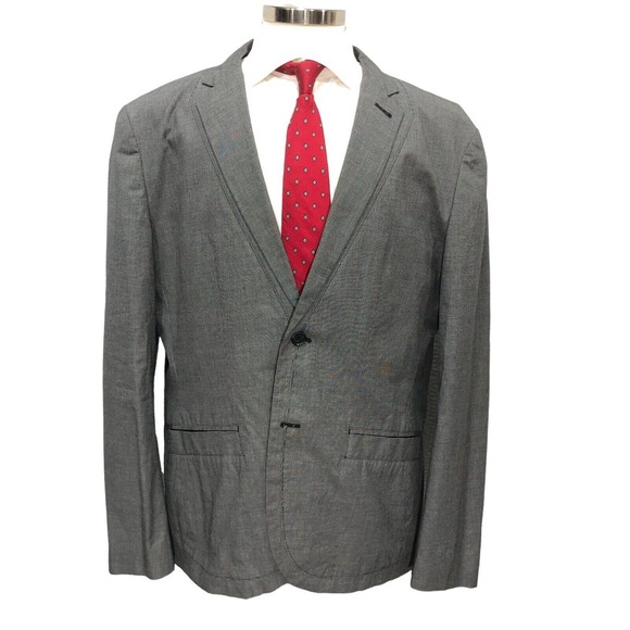 Armani Exchange Size 46R Gray Sport Coat Cocktail Jacket Blazer - Picture 1 of 12
